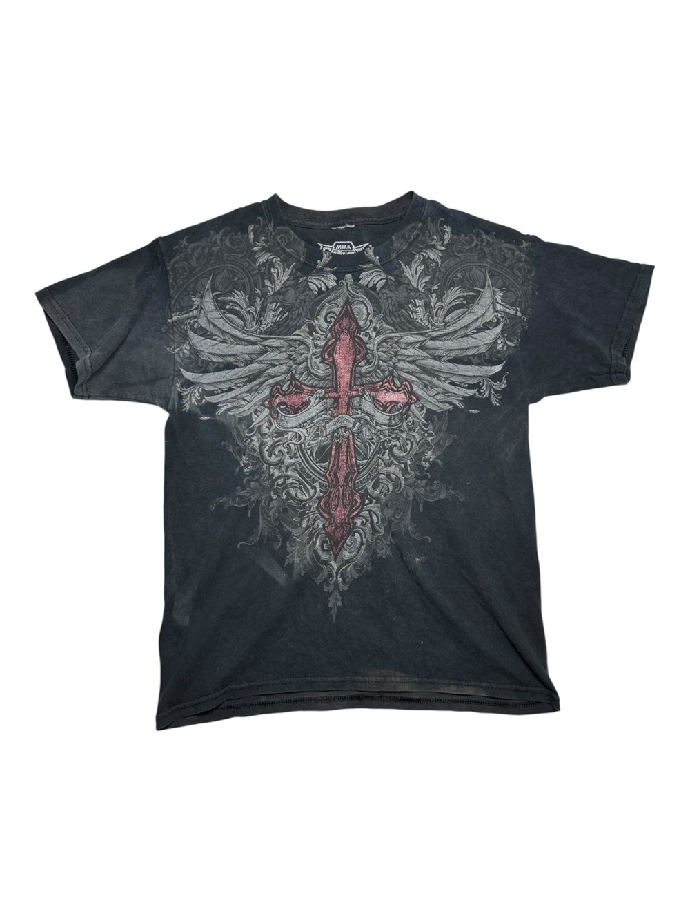 MMA ELITE Graphic Gray Shirt Size 14/16